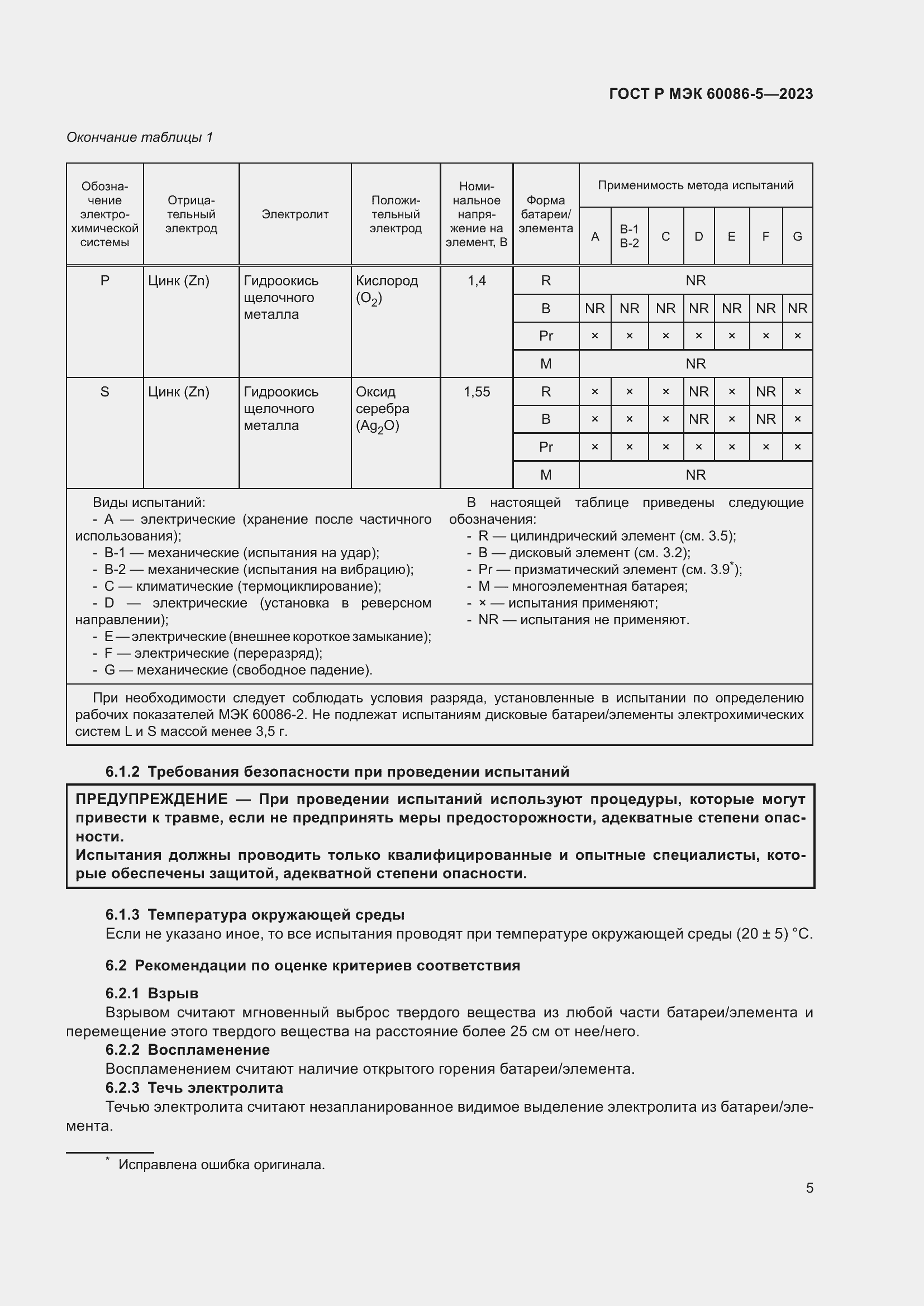 Страница 9 ГОСТ Р МЭК 60086-5-2023