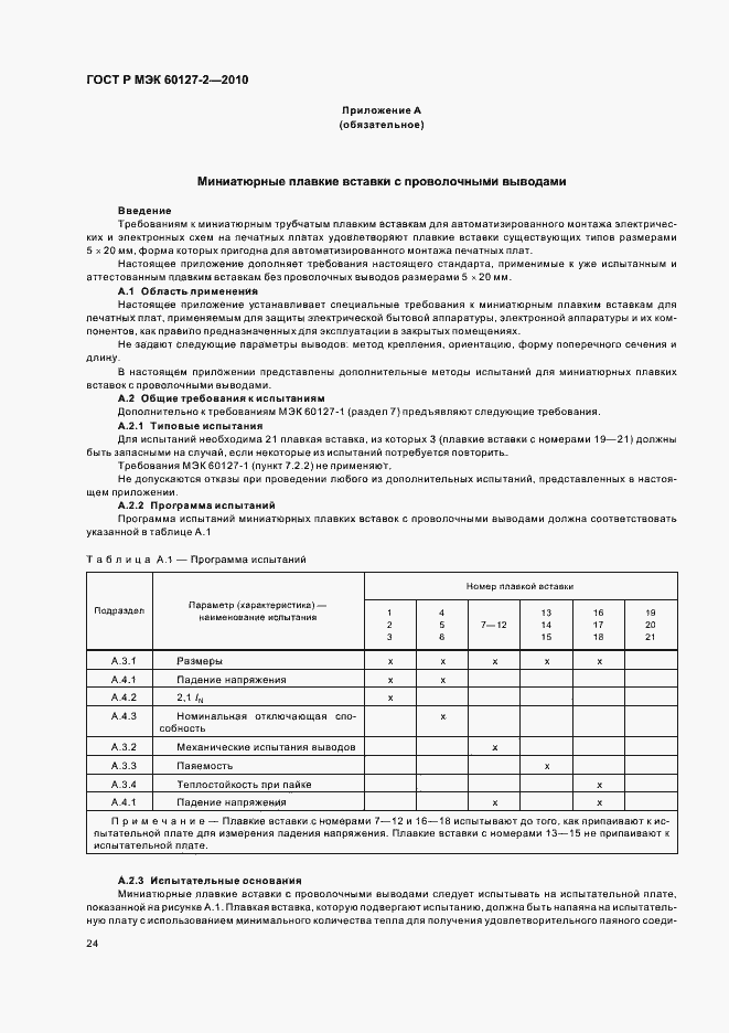 Страница 28 ГОСТ Р МЭК 60127-2-2010