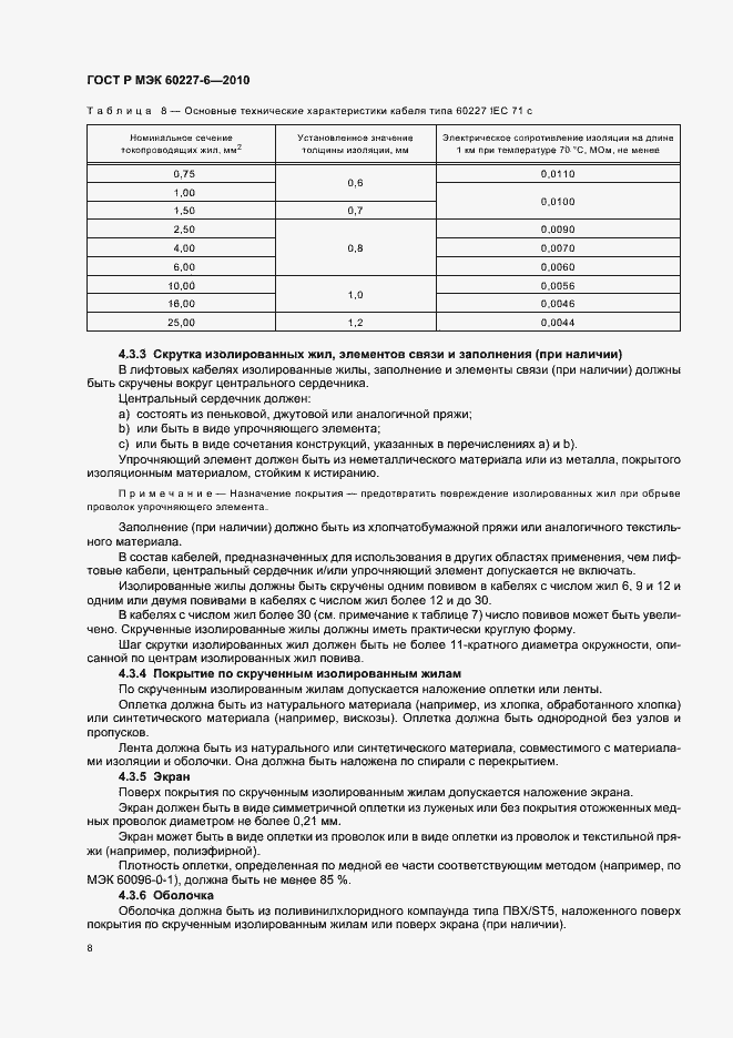 Страница 12 ГОСТ Р МЭК 60227-6-2010