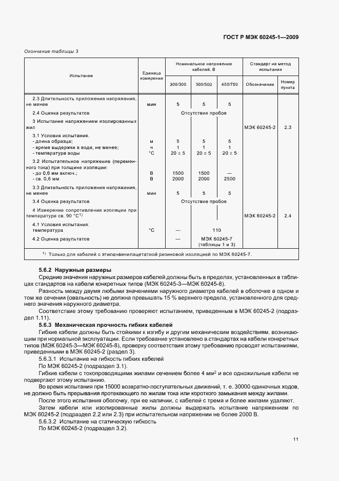 Страница 14 ГОСТ Р МЭК 60245-1-2009