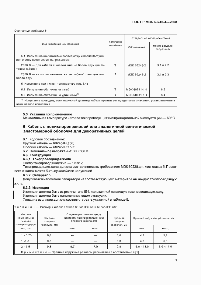 Страница 11 ГОСТ Р МЭК 60245-4-2008