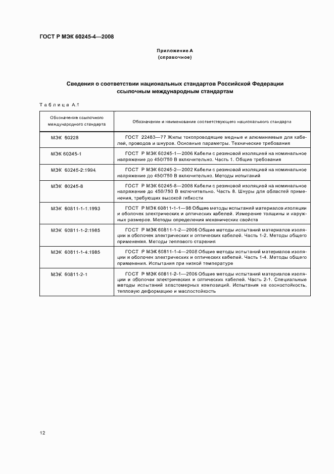 Страница 14 ГОСТ Р МЭК 60245-4-2008
