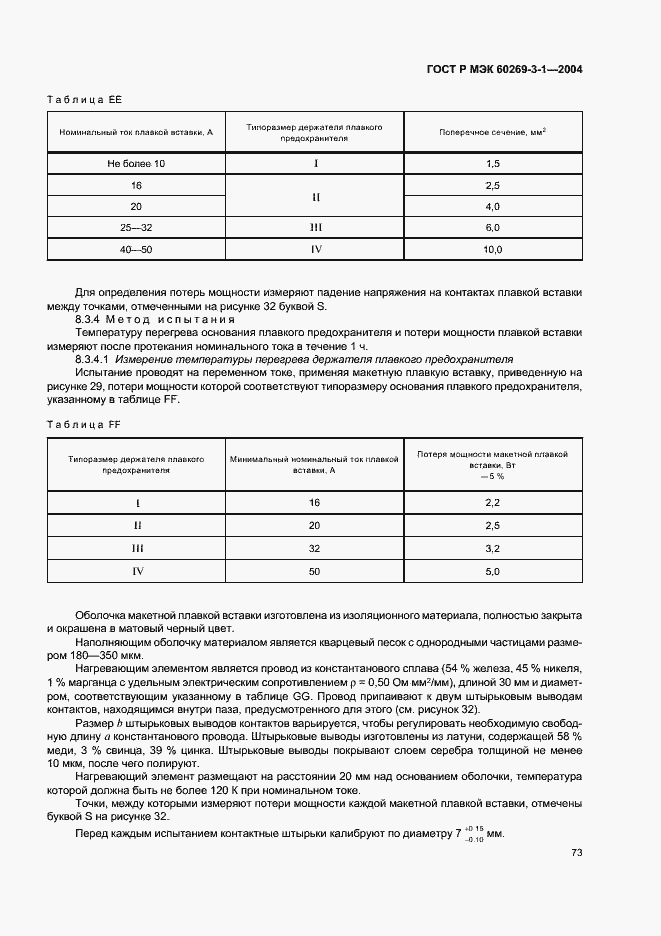 Страница 82 ГОСТ Р МЭК 60269-3-1-2004