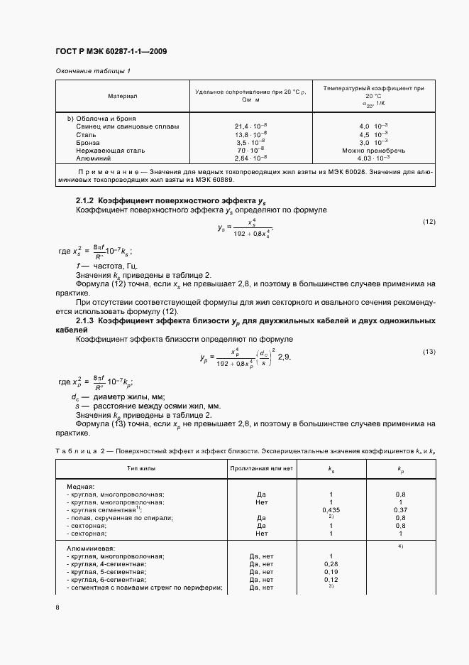 Страница 12 ГОСТ Р МЭК 60287-1-1-2009