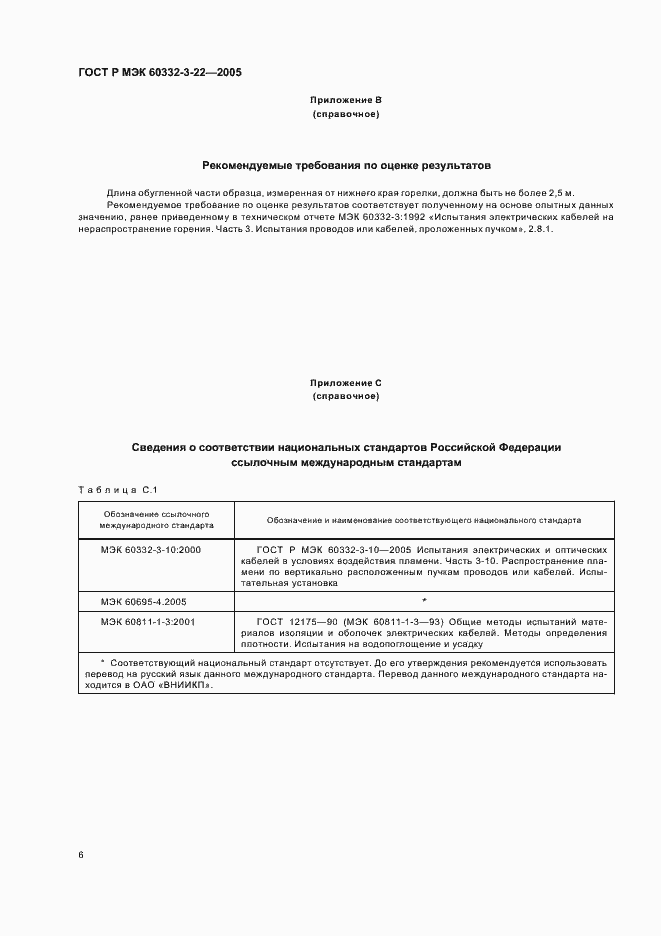 Страница 10 ГОСТ Р МЭК 60332-3-22-2005