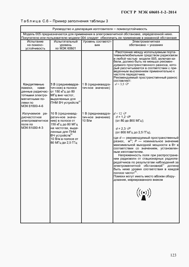 Страница 131 ГОСТ Р МЭК 60601-1-2-2014