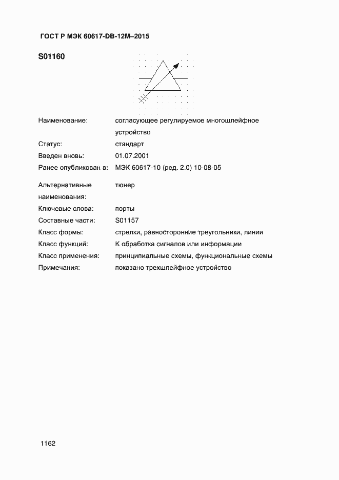 Страница 1167 ГОСТ Р МЭК 60617-DB-12M-2015