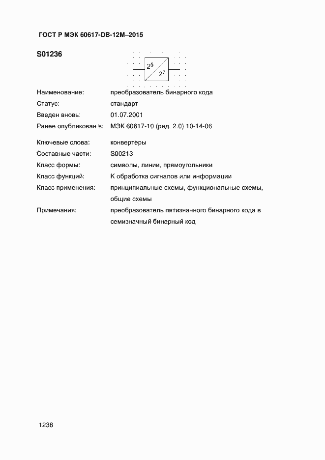 Страница 1243 ГОСТ Р МЭК 60617-DB-12M-2015