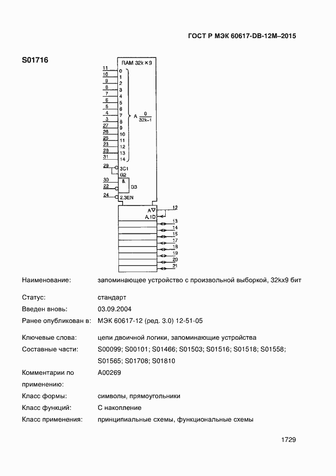 Страница 1734 ГОСТ Р МЭК 60617-DB-12M-2015
