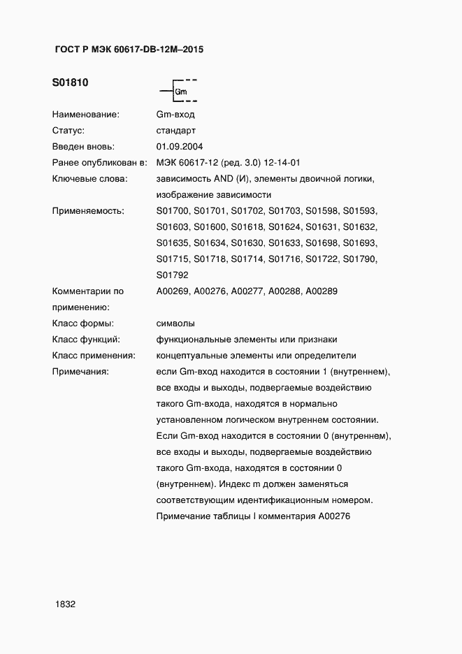 Страница 1837 ГОСТ Р МЭК 60617-DB-12M-2015