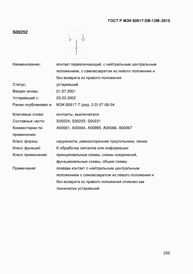 Страница 260 ГОСТ Р МЭК 60617-DB-12M-2015