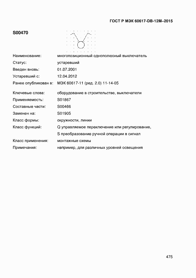 Страница 480 ГОСТ Р МЭК 60617-DB-12M-2015