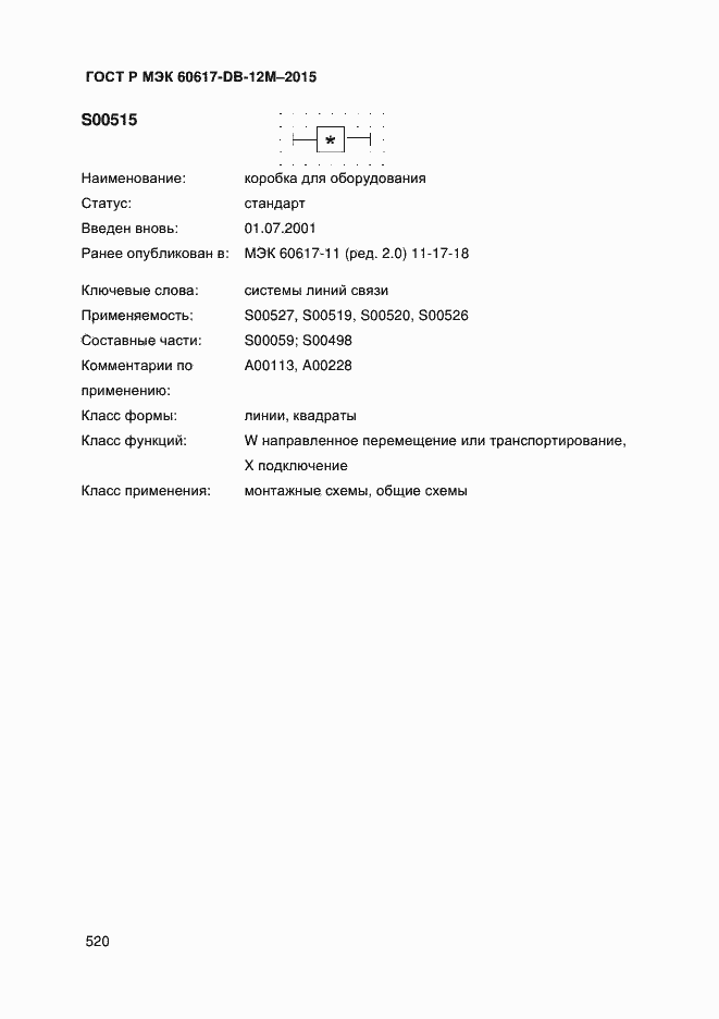 Страница 525 ГОСТ Р МЭК 60617-DB-12M-2015