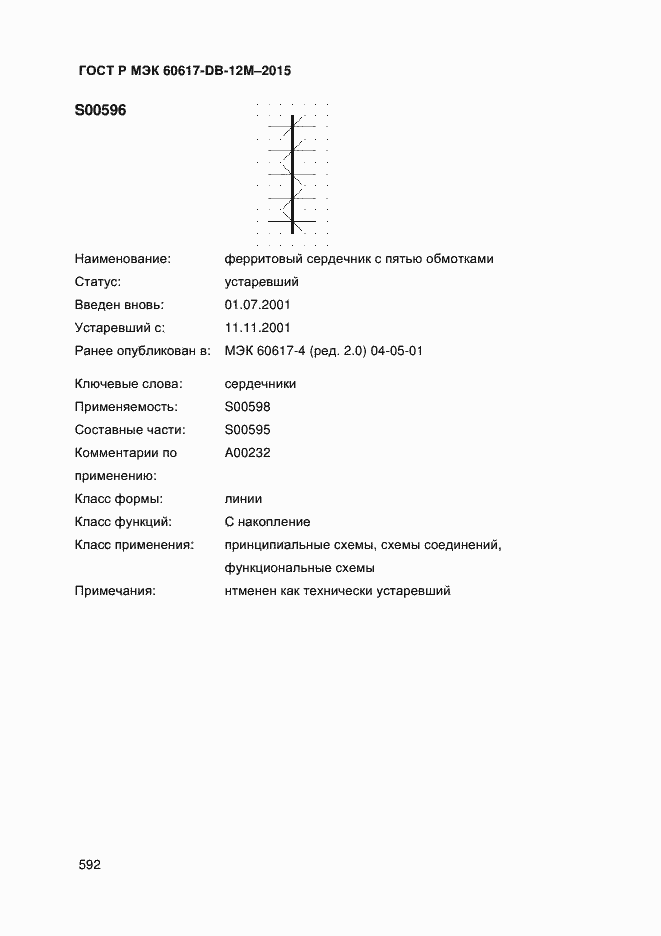 Страница 597 ГОСТ Р МЭК 60617-DB-12M-2015