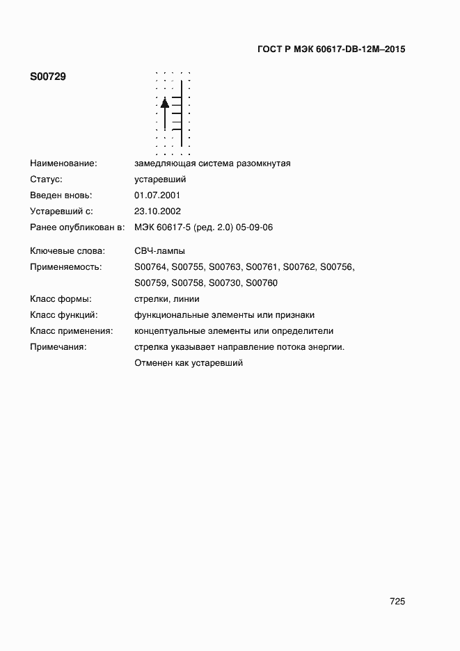 Страница 730 ГОСТ Р МЭК 60617-DB-12M-2015