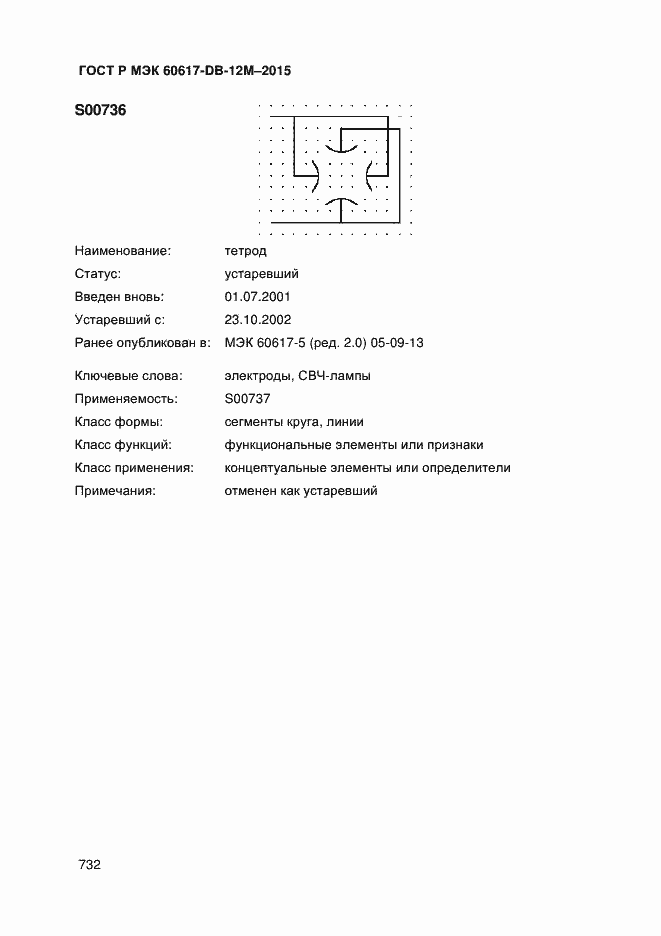 Страница 737 ГОСТ Р МЭК 60617-DB-12M-2015