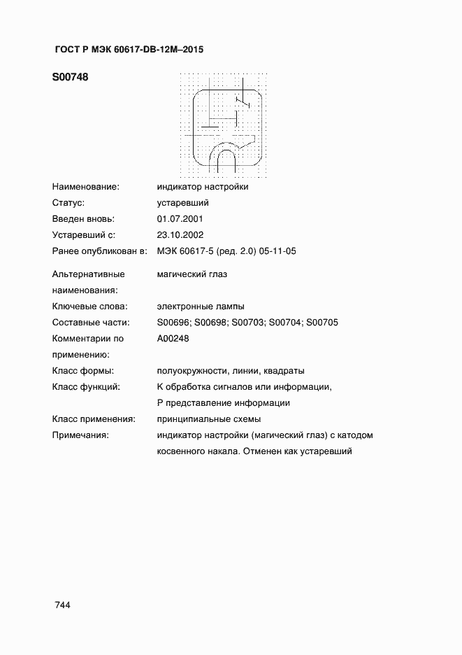 Страница 749 ГОСТ Р МЭК 60617-DB-12M-2015