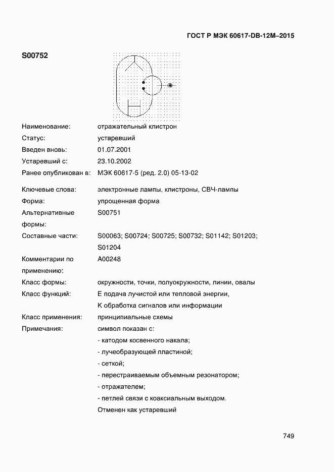 Страница 754 ГОСТ Р МЭК 60617-DB-12M-2015