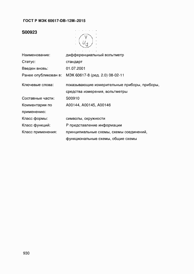 Страница 935 ГОСТ Р МЭК 60617-DB-12M-2015