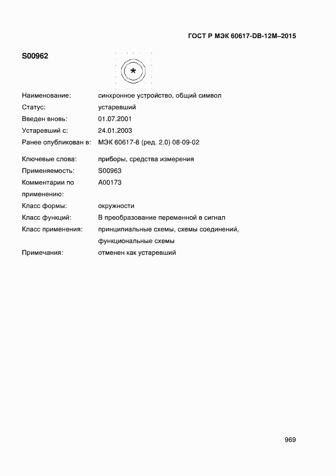 Страница 974 ГОСТ Р МЭК 60617-DB-12M-2015