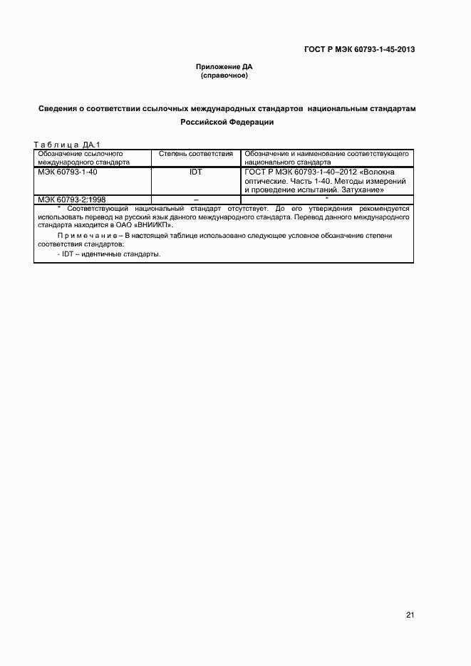 Страница 23 ГОСТ Р МЭК 60793-1-45-2013