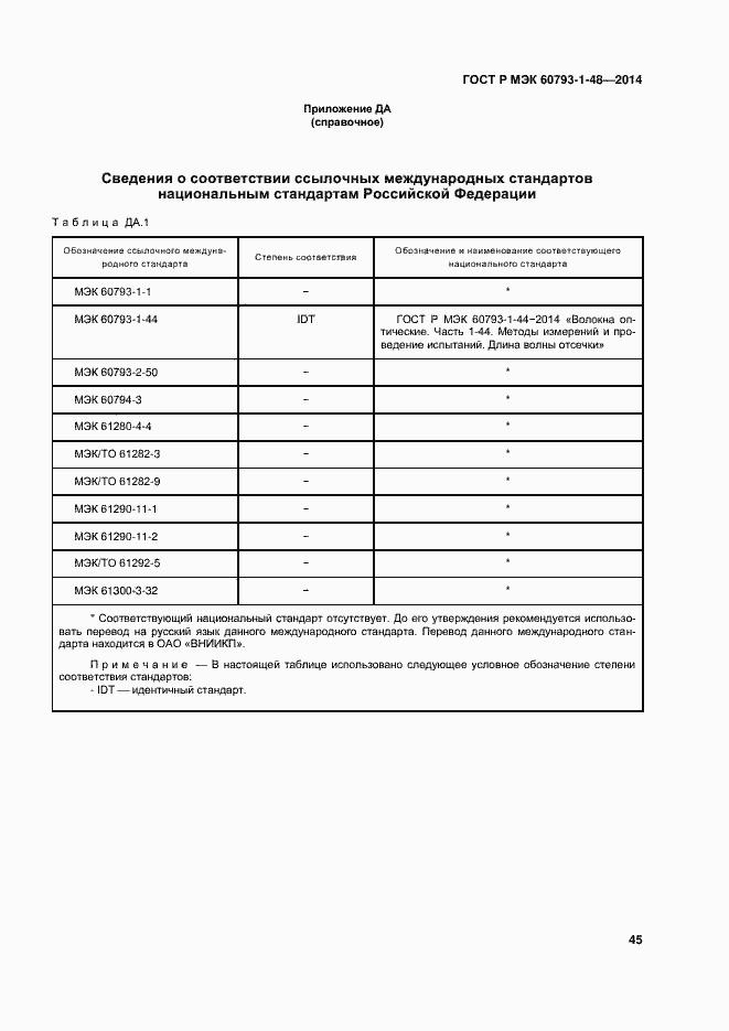 Страница 49 ГОСТ Р МЭК 60793-1-48-2014