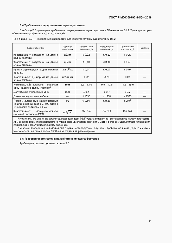 Страница 14 ГОСТ Р МЭК 60793-2-50-2018