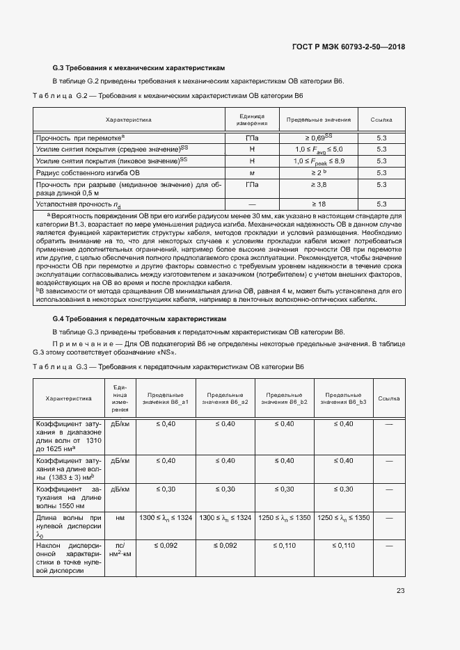 Страница 26 ГОСТ Р МЭК 60793-2-50-2018