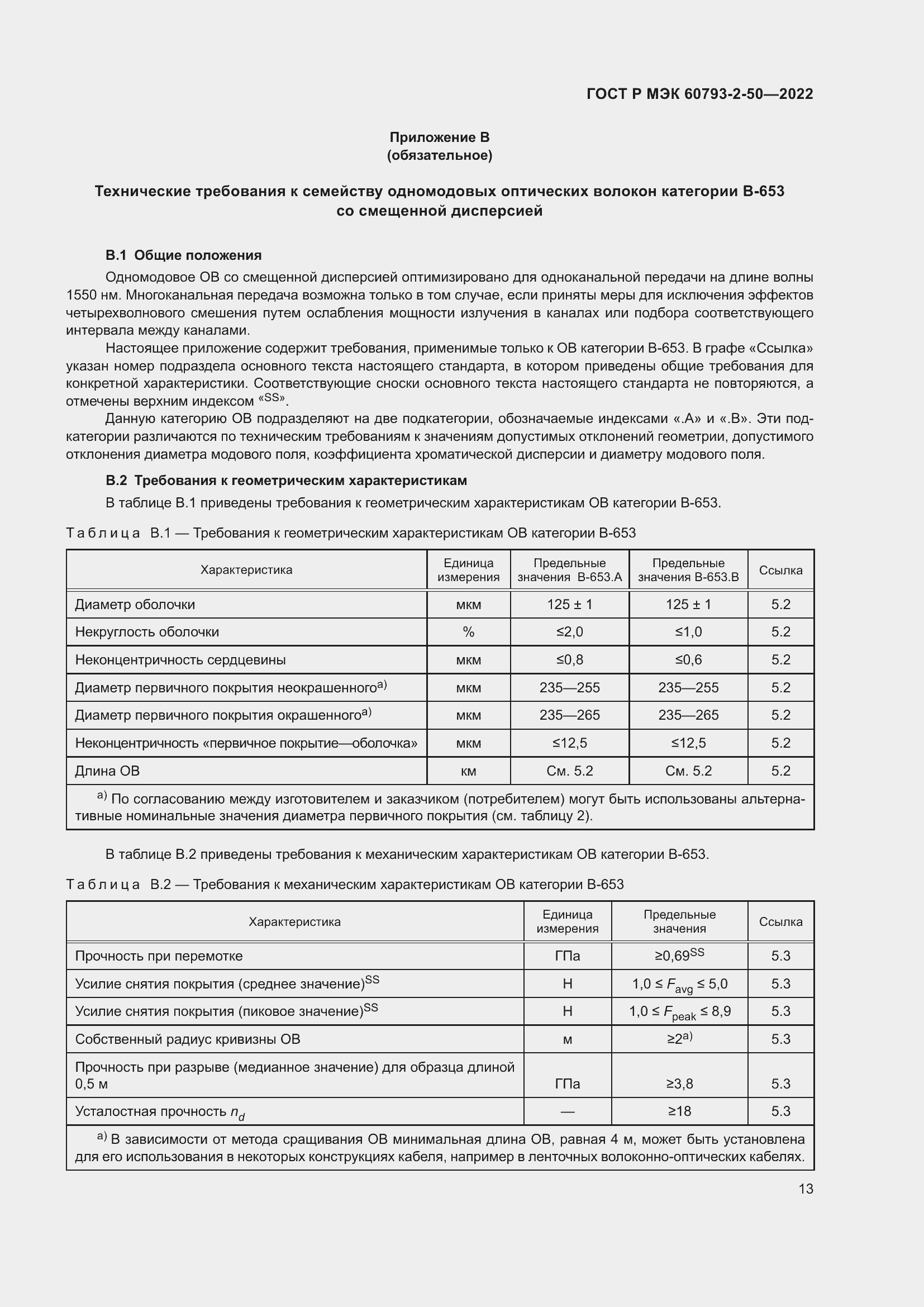 Страница 16 ГОСТ Р МЭК 60793-2-50-2022