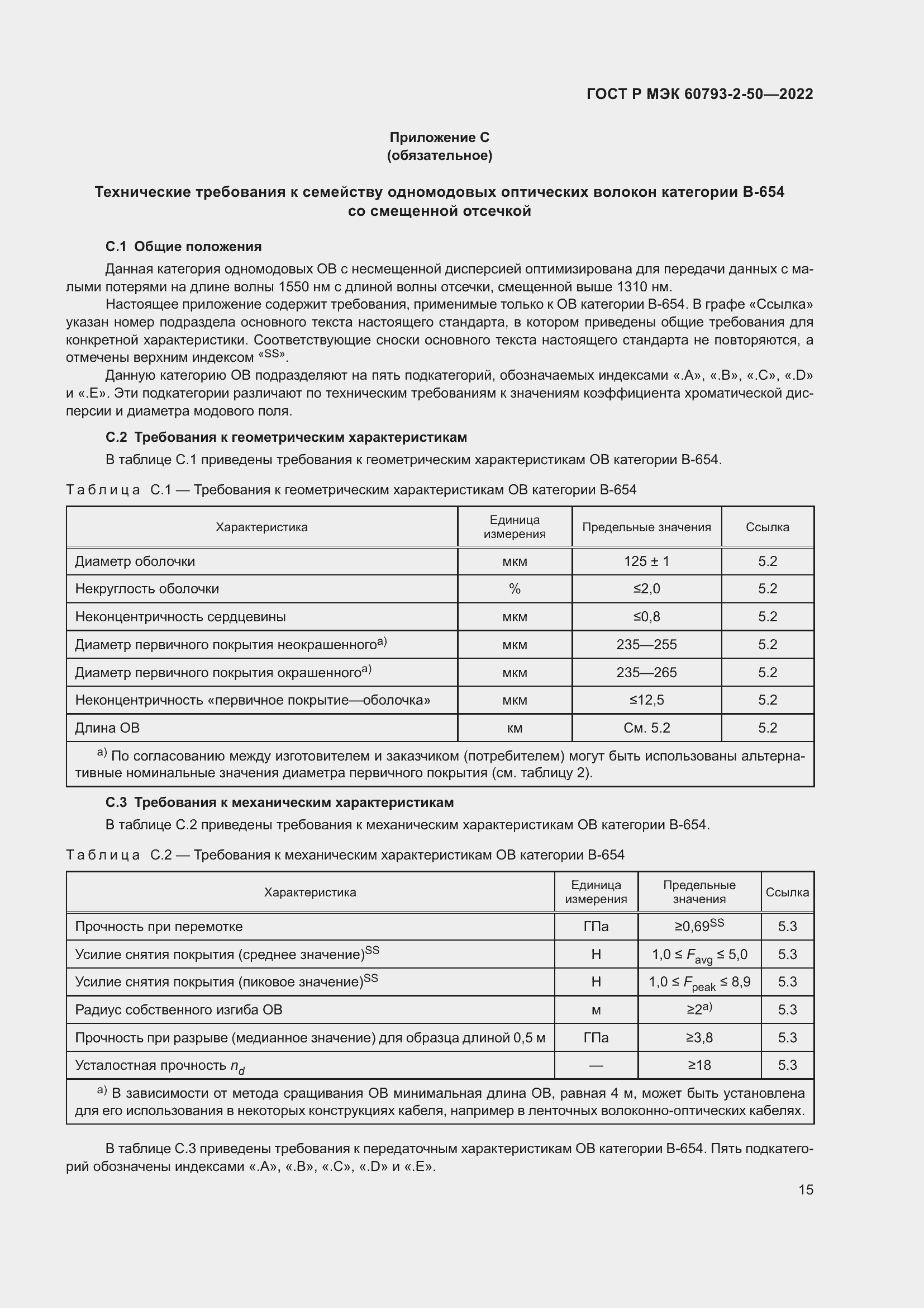 Страница 18 ГОСТ Р МЭК 60793-2-50-2022