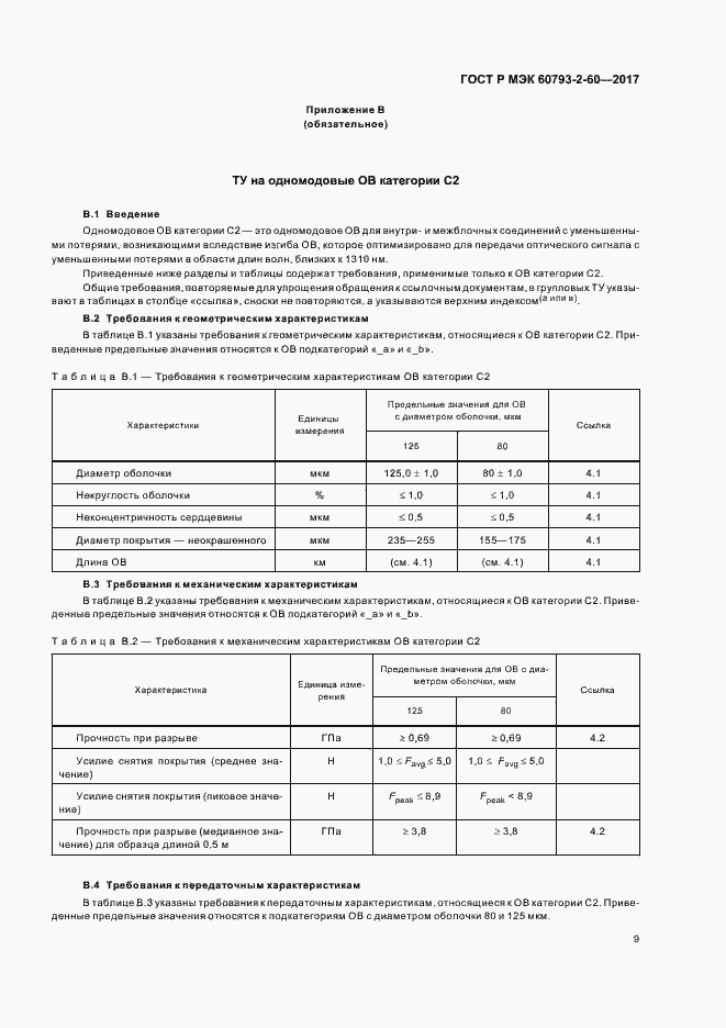 Страница 12 ГОСТ Р МЭК 60793-2-60-2017