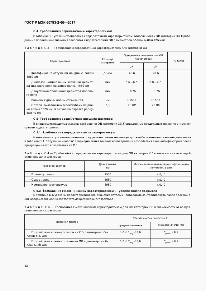 Страница 15 ГОСТ Р МЭК 60793-2-60-2017