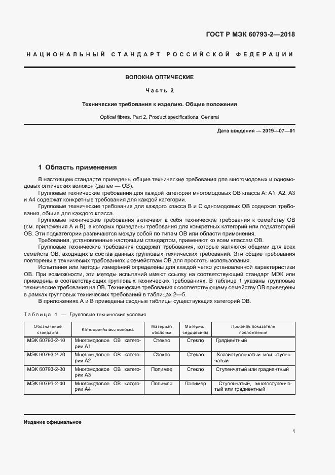 Страница 4 ГОСТ Р МЭК 60793-2-2018