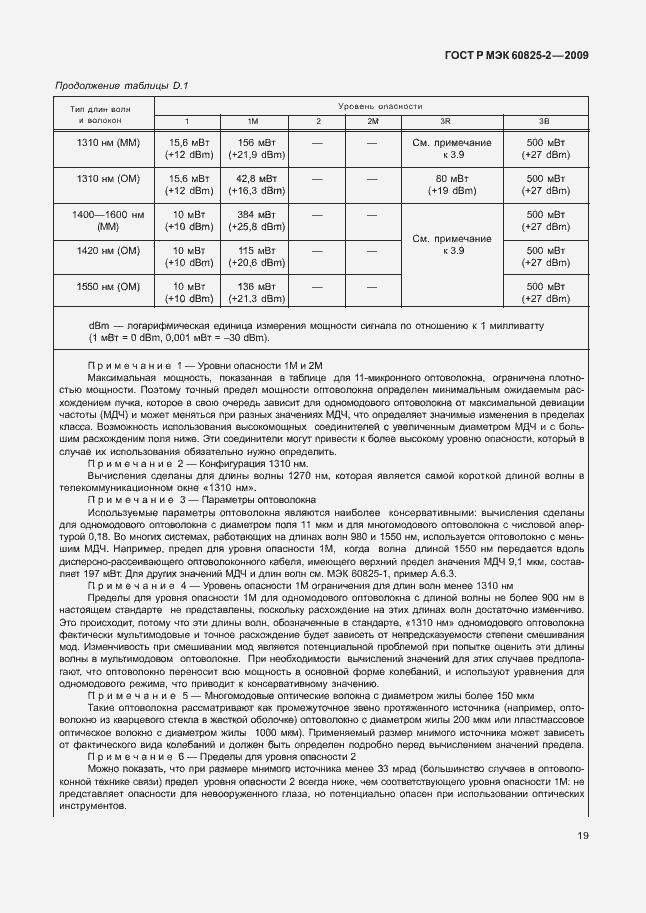 Страница 23 ГОСТ Р МЭК 60825-2-2009