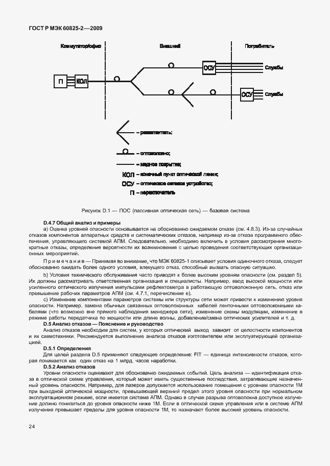 Страница 28 ГОСТ Р МЭК 60825-2-2009