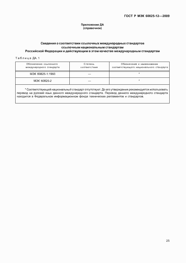 Страница 29 ГОСТ Р МЭК 60825-12-2009