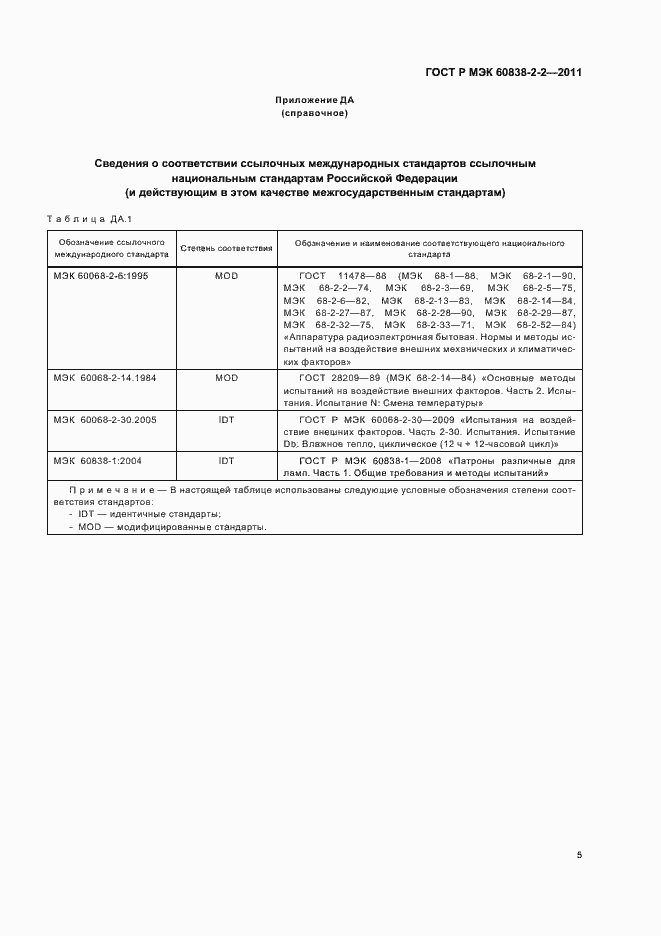 Страница 9 ГОСТ Р МЭК 60838-2-2-2011