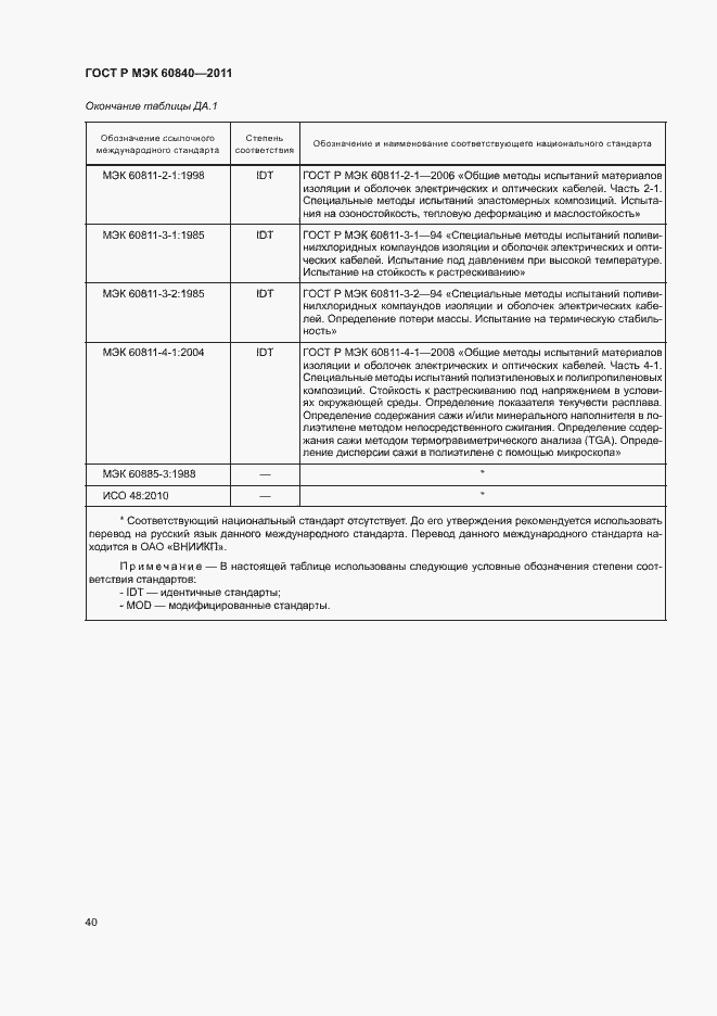 Страница 44 ГОСТ Р МЭК 60840-2011