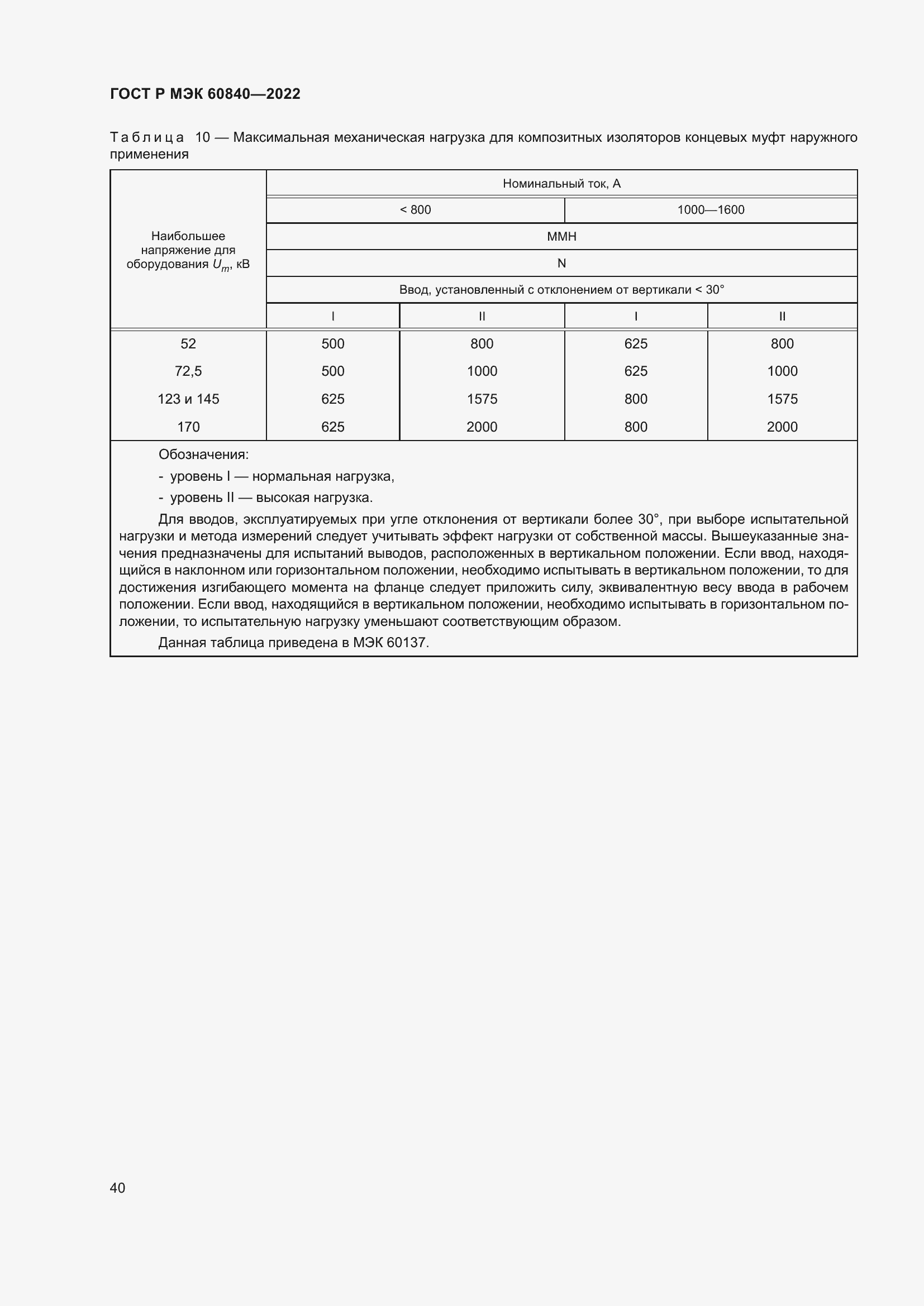 Страница 44 ГОСТ Р МЭК 60840-2022