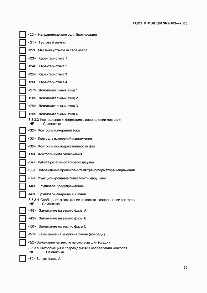 Страница 62 ГОСТ Р МЭК 60870-5-103-2005