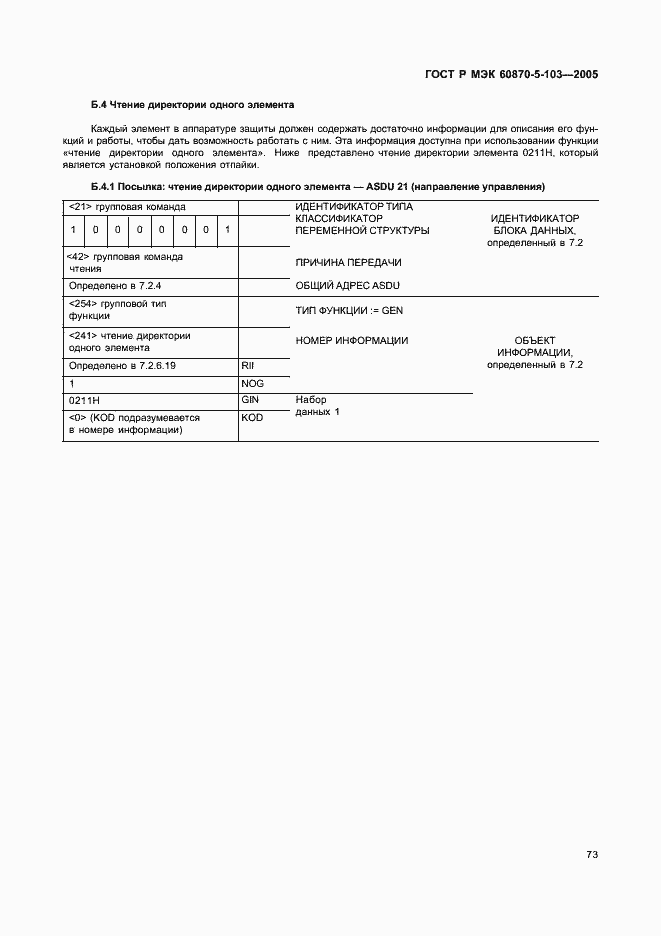 Страница 76 ГОСТ Р МЭК 60870-5-103-2005