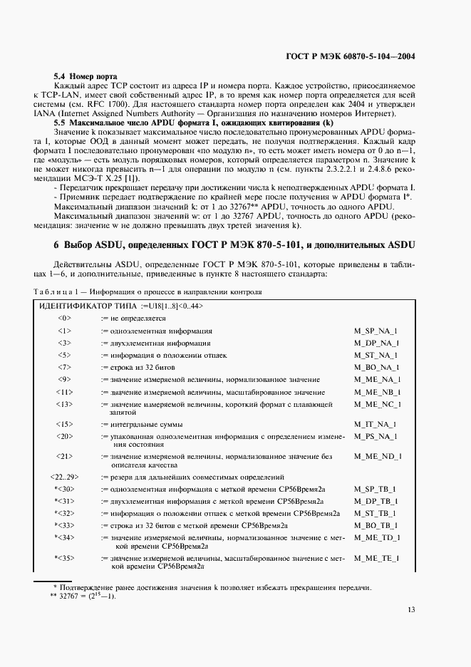 Страница 16 ГОСТ Р МЭК 60870-5-104-2004