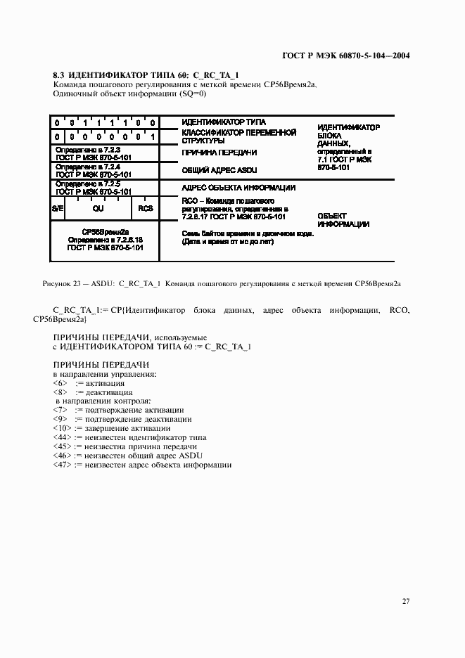 Страница 30 ГОСТ Р МЭК 60870-5-104-2004