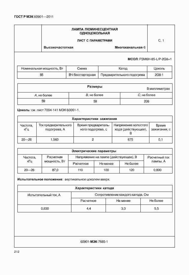 Страница 216 ГОСТ Р МЭК 60901-2011