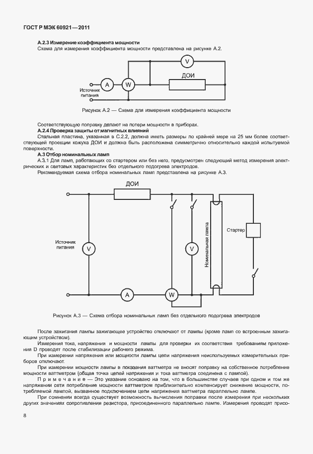 Страница 11 ГОСТ Р МЭК 60921-2011