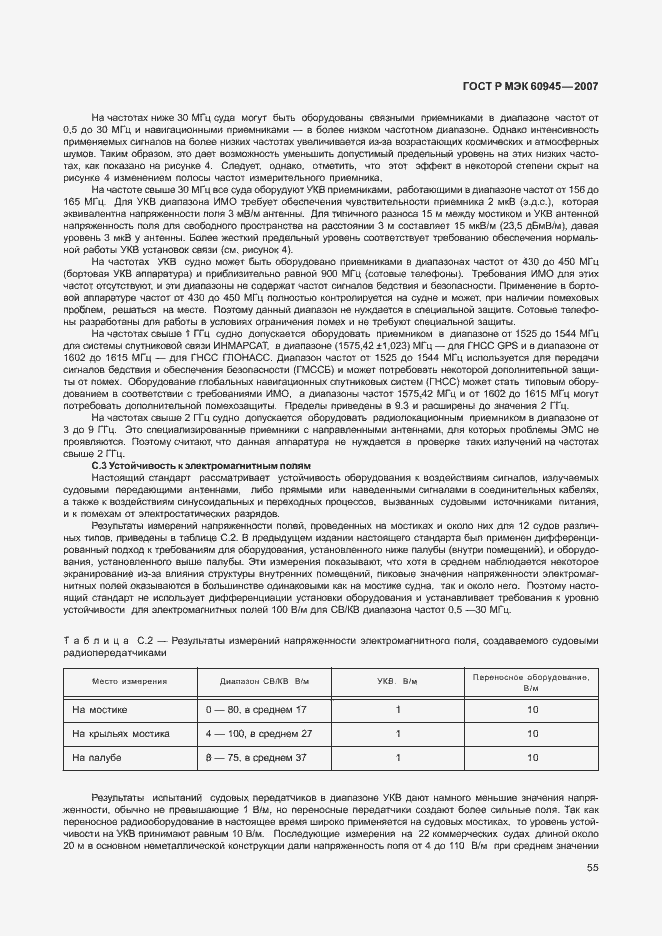 Страница 58 ГОСТ Р МЭК 60945-2007