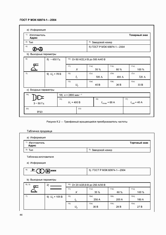 Страница 49 ГОСТ Р МЭК 60974-1-2004