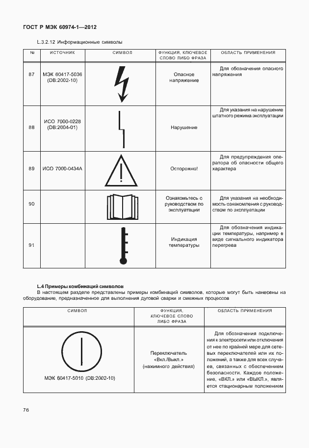 Страница 82 ГОСТ Р МЭК 60974-1-2012