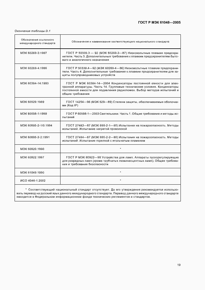 Страница 22 ГОСТ Р МЭК 61048-2005