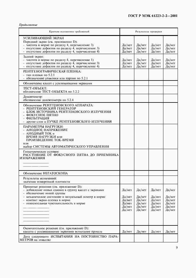 Страница 13 ГОСТ Р МЭК 61223-2-2-2001